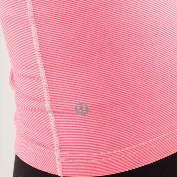Lululemon Daily Tank Wee Stripe Dune Flash Pink - Picture 9 of 13